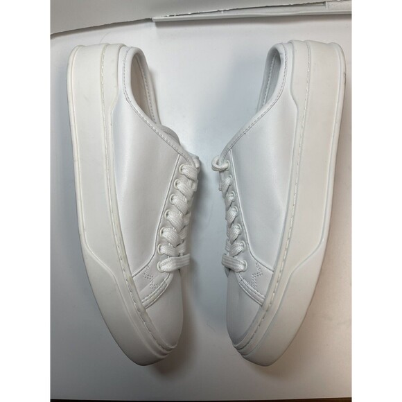 Stuart Weitzman Skater Mule Sneakers In White Sz 7 New - Picture 4 of 10